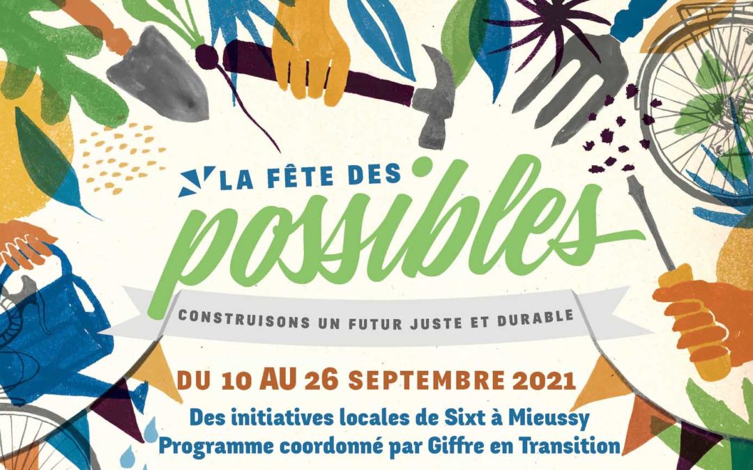 Bandeau Fête des Possibles 10-26 sept 2021 Giffre en Transition