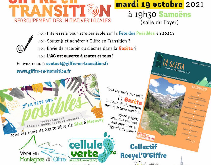 1ère AG de Giffre en Transition 19/10