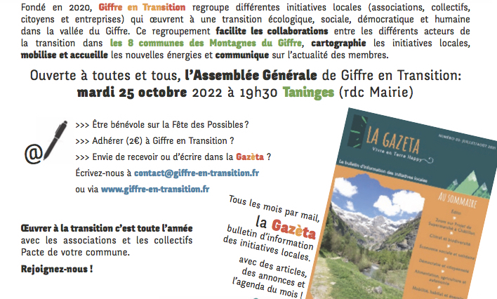 AG Giffre en Transition 25/10/2022