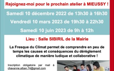 Ateliers Fresque du Climat Mieussy 2022-23